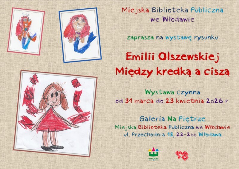 Wystawa rysunku Emilii Olszewskiej Między kredką a ciszą